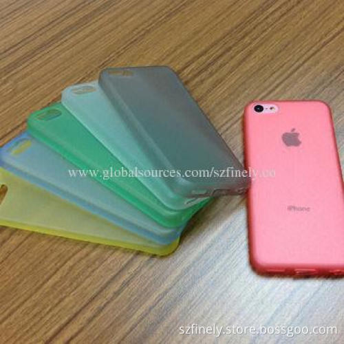 TPU Case for iPhone 5C, Matte Finished with Dust-proof Plug, Simple and Good Texture